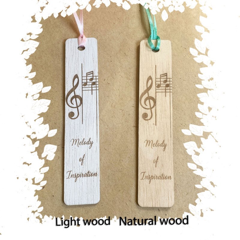 Дерев’яна закладка “Мелодія натхнення” – для музикантів і книголюбів