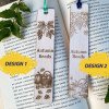 Дерев’яна закладка для книги «Autumn Reads» – осінній настрій, гравіювання з гарбузом і виноградом