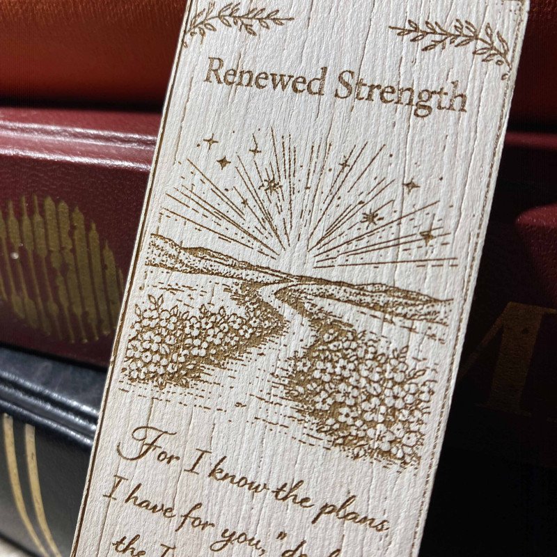 Дерев'яна закладка – вірш з Біблії - Єремія 29:11 – Подарунок віри для читачів