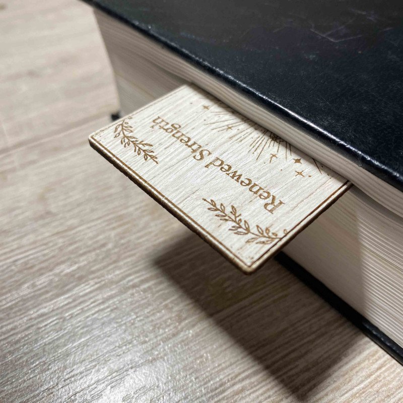 Дерев'яна закладка – вірш з Біблії - Єремія 29:11 – Подарунок віри для читачів