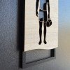 Парні таблички «Чоловіча / Жіноча» на двері — фанера, Man + Woman, для роздягальні