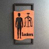 Дерев'яні таблички Lockers для чоловіків і жінок — комплект для роздягальні
