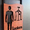 Дерев'яні таблички Lockers для чоловіків і жінок — комплект для роздягальні