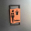 Дерев'яні таблички Lockers для чоловіків і жінок — комплект для роздягальні