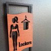 Дерев'яні таблички Lockers для чоловіків і жінок — комплект для роздягальні