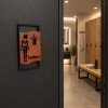 Дерев'яні таблички Lockers для чоловіків і жінок — комплект для роздягальні
