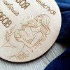 Табличка для оголошення вагітності з дерева - Подарунок майбутньому татові