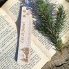 Новорічні дерев’яні закладки для книг – набір з трьох гравірованих закладок із зимовими візерунками