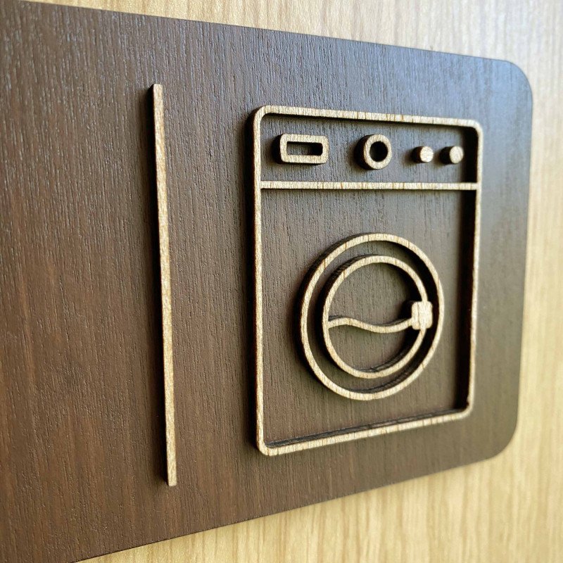 Табличка "Пральня" для дому, готелю та Airbnb