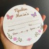 Іменна метрика для малюка на пам’ять — дерев’яна табличка з даними народження