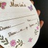 Іменна метрика для малюка на пам’ять — дерев’яна табличка з даними народження